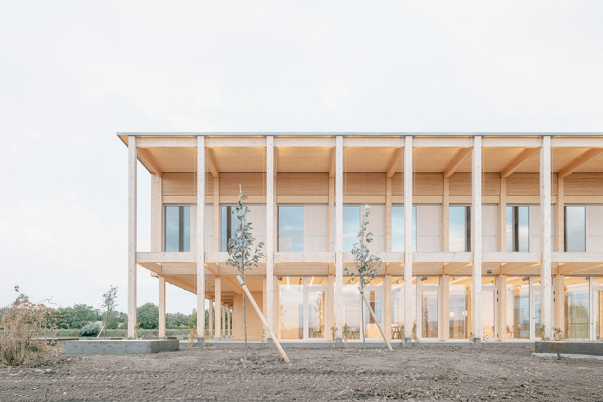 Kinder Kunst Labor in St. Pölten mit Holzfassade